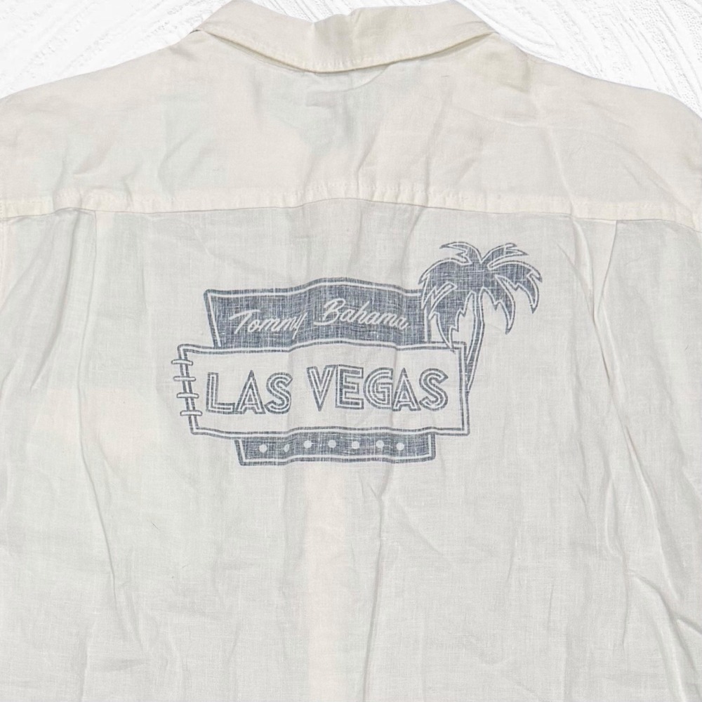 Tommy Bahama Destination Breezer Las Vegas Long Sleeve Shirt Linen XXL Mens